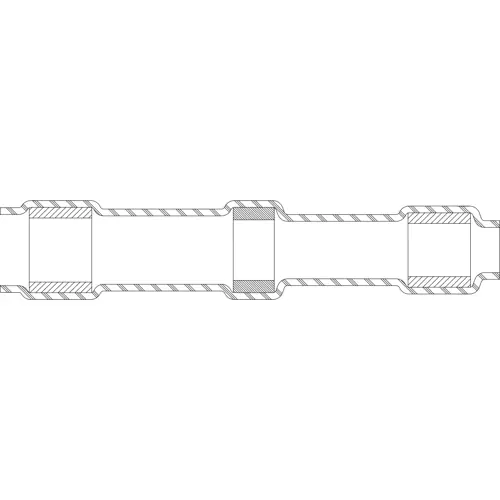 Stoßverbinder mit Wärmeschrumpfisolierung, 0,32 mm², AWG 22, transparent blau, 16.5 mm, 740072-000 Markenprodukt