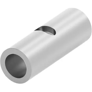 Rabatt Stoßverbinder, unisoliert, 13-15 mm², AWG 6, silber, 25.78 mm, 36886