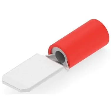 Direkt Vom Hersteller Flachstecker, 6,35 x 0,81 mm, L 23.5 mm, isoliert, gerade, rot, 0,5-1,0 mm², AWG 20-18, 140896-2