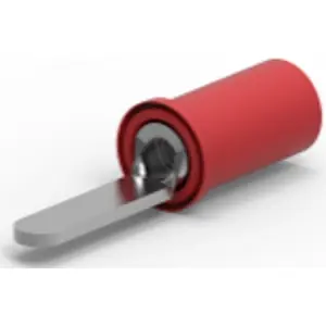 Top-Seller Flachstecker, L 22.96 mm, isoliert, gerade, rot, 0,3-1,42 mm², AWG 22-16, 34294