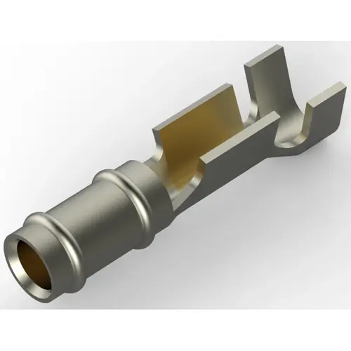 Kostenloser Rückversand Rundstecker, Ø 1.47 mm, L 9.65 mm, unisoliert, gerade, 0,2-0,6 mm², AWG 24-20, 60789-3