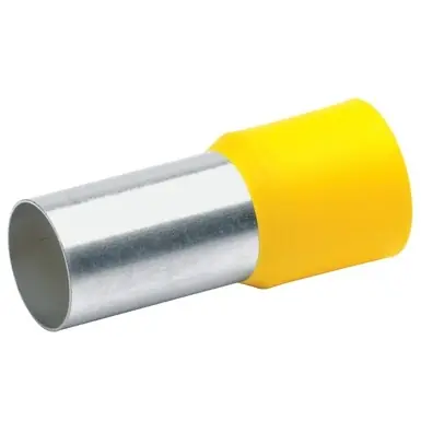 Begrenztes Angebot Isolierte Aderendhülse, 150 mm², 58 mm/32 mm lang, DIN 46228-4, gelb, 48432