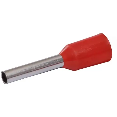 Jetzt Bestellen Isolierte Aderendhülse, 1,0 mm², 8 mm lang, rot, 22C427, Packung mit 100 Stück