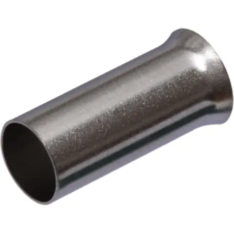 Billig Unisolierte Aderendhülse, 6,0 mm², 12 mm lang, silber, 22C479, Packung mit 100 Stück