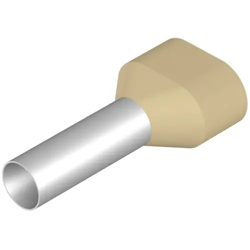 Kracherpreis Isolierte Aderendhülse, 10 mm², 30 mm/18 mm lang, elfenbein, 9037350000