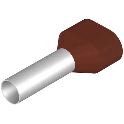 Preisreduziert Isolierte Aderendhülse, 10 mm², 30 mm/18 mm lang, braun, 9037720000