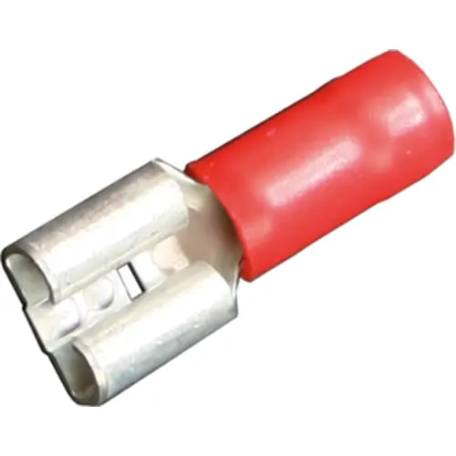 Neu Im Sortiment Isolierte Flachsteckhülse, 6,3 x 0,8 mm, 4,0 bis 6,0 mm², AWG 12 bis 10, Messing, verzinnt, gelb, 35047.000.000