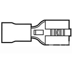 Isolierte Flachsteckhülse, 6,35 x 0,81 mm, 0,26 bis 0,96 mm², AWG 22 bis 18, Messing, verzinnt, rot, 170603-1 Saisonangebot