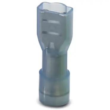 Isolierte Flachsteckhülse, 4,8 x 0,5 mm, 1,5 bis 2,5 mm², AWG 16 bis 14, Messing, blau, 3240539 Knallerangebot