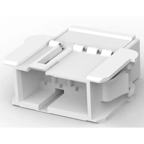 Abverkauf Isoliergehäuse für 6,35 mm, 4-polig, PA, UL 94V-2, natur, 9-927742-4