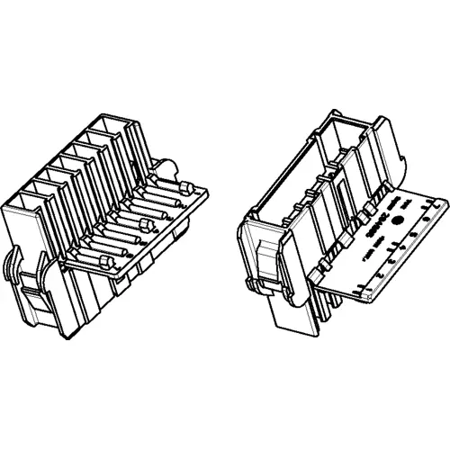 Sichere Zahlung Isoliergehäuse, 7-polig, PA, UL 94V-2, natur, 284985-1