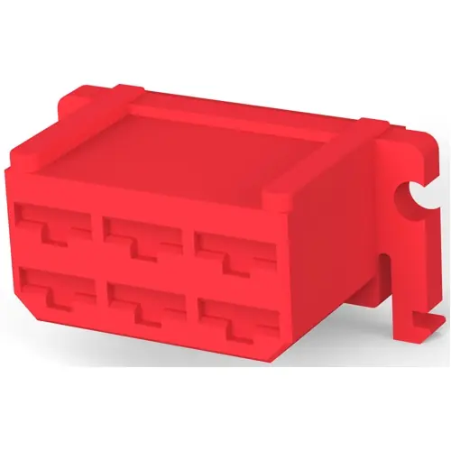 Sonderangebot Isoliergehäuse für 6,35 mm, 6-polig, PA, rot, 1-171432-2