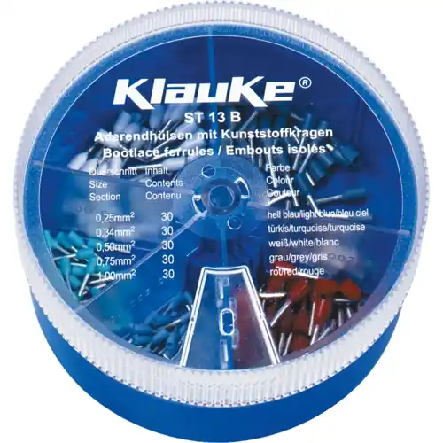 Saisonangebot Aderendhülsensortiment, isoliert, 0,25 bis 1,0 mm², 150-teilig, ST13B