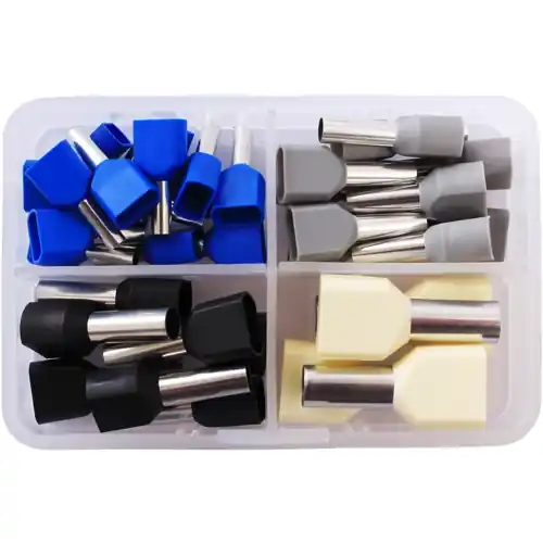 Billig Doppel-Aderendhülsen-Sortiment, isoliert, 36-teilig, 2010C395