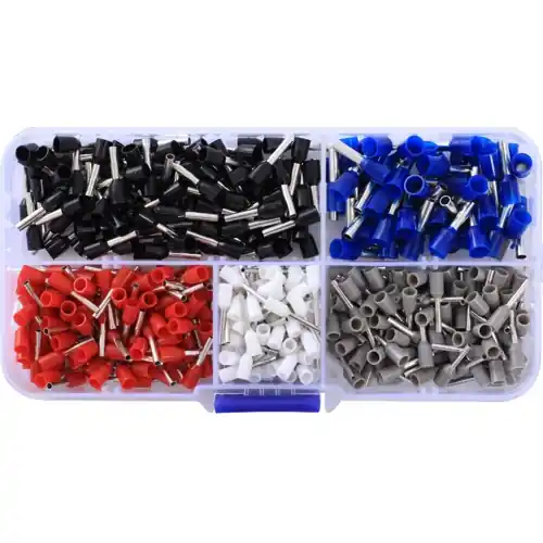 Aderendhülsensortiment, isoliert, 400-teilig, 22C482 Mega-Angebot