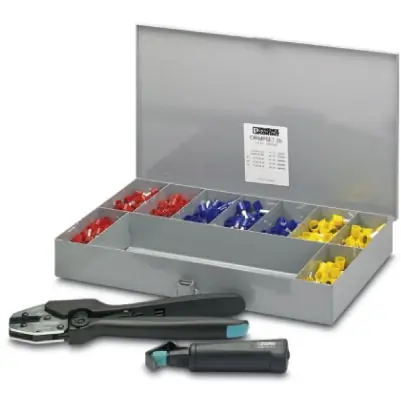 Gratis Versand Aderendhülsensortiment, mit 1x Crimpzange und 1x Abisolierzange, 602-teilig, 1202580