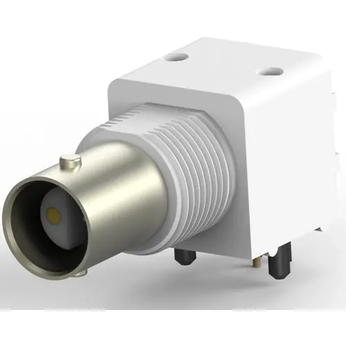 BNC Einbaubuchse 50 Ω, Lötanschluss, abgewinkelt, 5228686-1 Zertifiziert