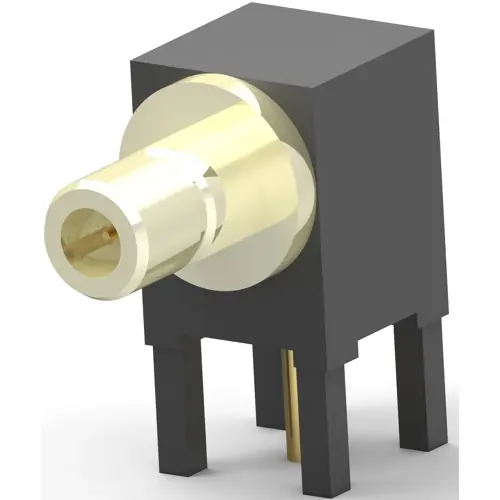 SMB Einbaubuchse 50 Ω, Lötanschluss, abgewinkelt, 5414337-1 Gratis Versand