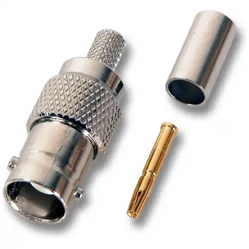 Top-Preis BNC Kupplung 75 Ω, RG-179, Crimp/Crimp, gerade, 52533.1