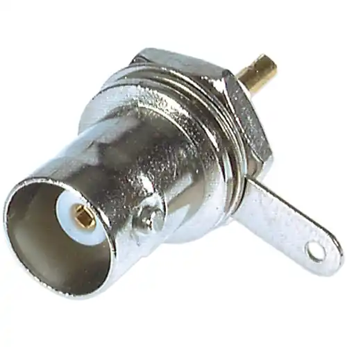 Begrenztes Angebot BNC Einbaubuchse 50 Ω, Löt/Löt, gerade, 52574.1