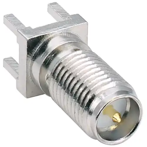 Neu Im Sortiment RP-SMA RP-Einbaustecker 50 Ω, Lötanschluss, gerade, CONREVSMA008
