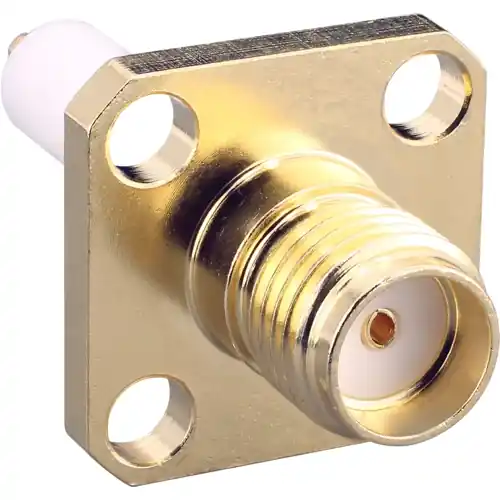 SMA Flanschbuchse 50 Ω, Lötanschluss, gerade, CONSMA016-15-G Garantierte Lieferung