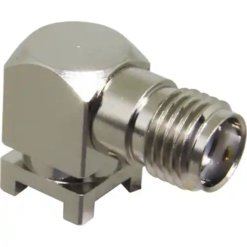 SMA Einbaubuchse 50 Ω, Lötanschluss, abgewinkelt, CONSMA002-SMD Letzte Chance