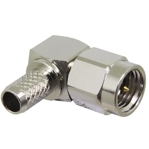 Rabatt SMA Koaxial-Adapter 50 Ω, RG-58, Crimpanschluss, abgewinkelt, CONSMA012-R58