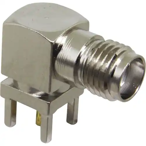 SMA Einbaubuchse 50 Ω, Lötanschluss, abgewinkelt, CONSMA002 Knallerangebot