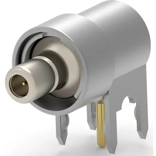 SMB Einbaubuchse 50 Ω, Lötanschluss, abgewinkelt, 5228435-1 Markenware