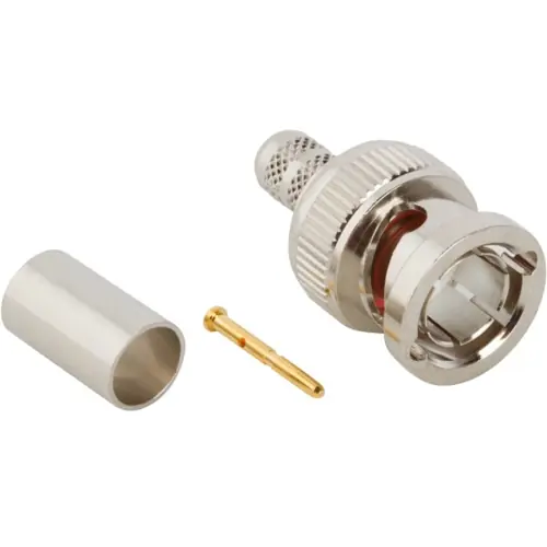 Finale Aktion BNC Stecker 75 Ω, RG-59, RG-62, Belden 8221, Belden 9228, Crimpanschluss, gerade, 112952