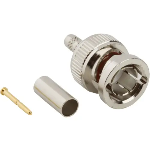 Highlight BNC Stecker 75 Ω, Belden 1818B, Belden 1865A, Belden 8218, Crimpanschluss, gerade, 112955