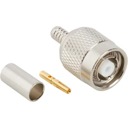 Preisreduziert TNC Stecker 50 Ω, RG-58, RG-141, LMR-195, Belden 7806A, Belden 9311, Crimpanschluss, gerade, 122108RP