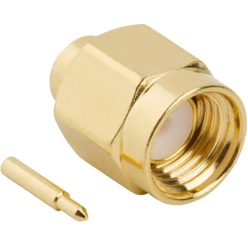 SMA Stecker 50 Ω, RG-402, Belden 1673A, Lötanschluss, gerade, 132102 Zertifiziert