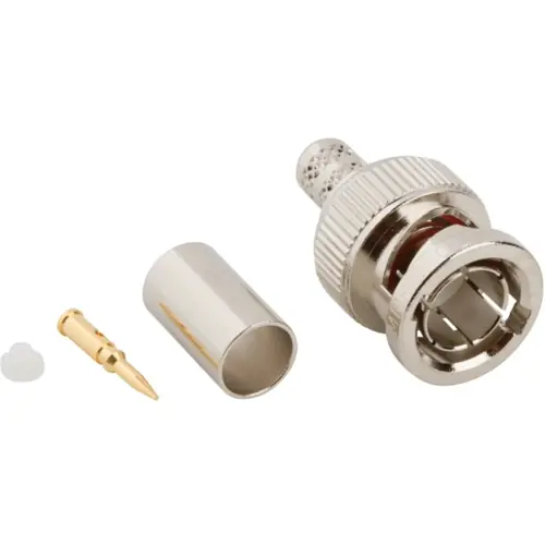 Meistverkauft BNC Stecker 75 Ω, RG-59, RG-62, Belden 8221, Belden 9228, Crimpanschluss, gerade, 031-71008-RFX