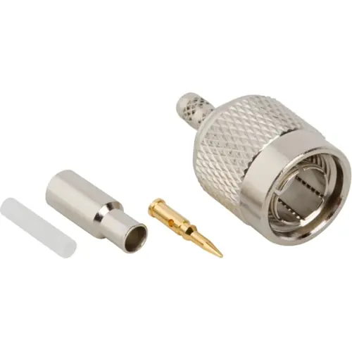 Kracherpreis TNC Stecker 75 Ω, RG-161, RG-179, RG-187, Belden 9221, Crimpanschluss, gerade, 122117