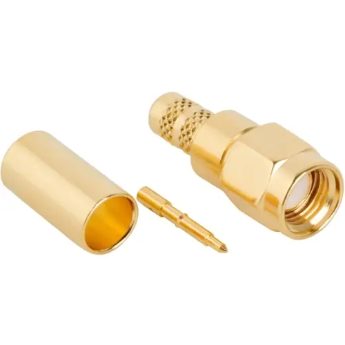 Meistverkauft SMA Stecker 50 Ω, LMR-200, Belden 7807A, Lötanschluss, gerade, 132234