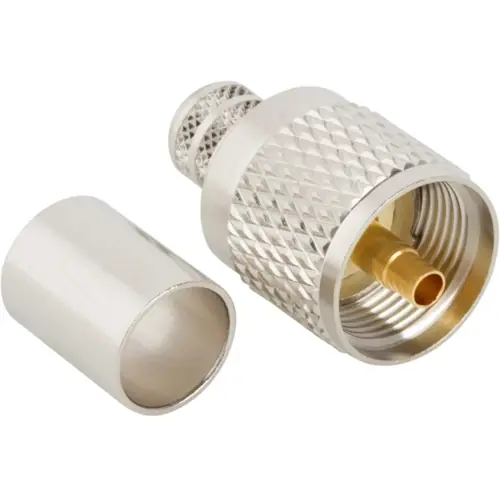 UHF Stecker 50 Ω, LMR-400, Belden 7810A, Belden 8214, Belden 9913, Crimpanschluss, gerade, 182130 Expressversand