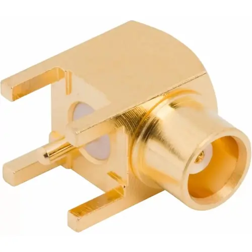 Schneller Versand MCX Einbaubuchse 50 Ω, Lötanschluss, abgewinkelt, 252141