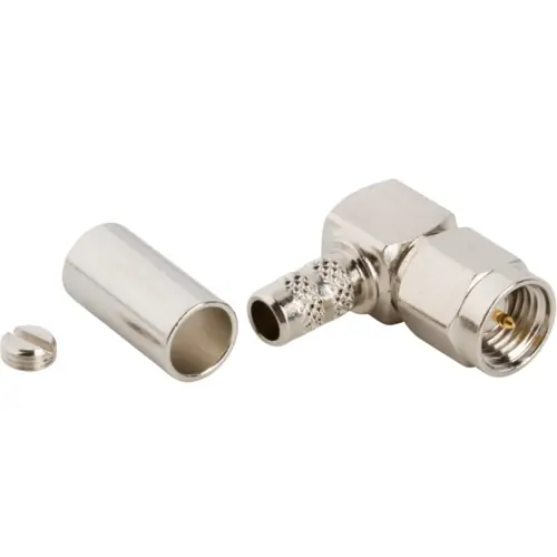 SMA Stecker 50 Ω, RG-58, RG-141, LMR-195, Belden 7806A, Belden 9311, Lötanschluss, abgewinkelt, 901-9880-RFX Preisknaller