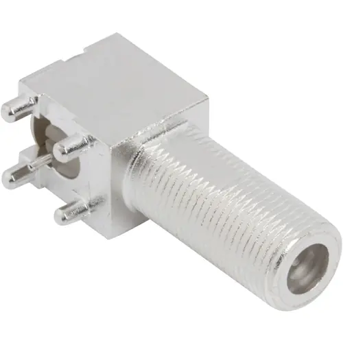 F Einbaubuchse 75 Ω, Lötanschluss, abgewinkelt, 531-40047-4 Schnäppchen
