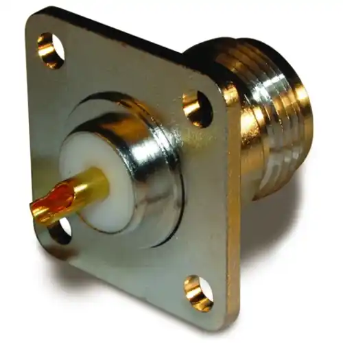 Preisknaller N Flanschbuchse 50 Ω, Lötanschluss, gerade, 172119