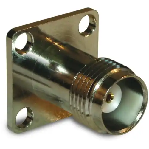 Preisknaller TNC Flanschbuchse 50 Ω, Lötanschluss, gerade, 122396