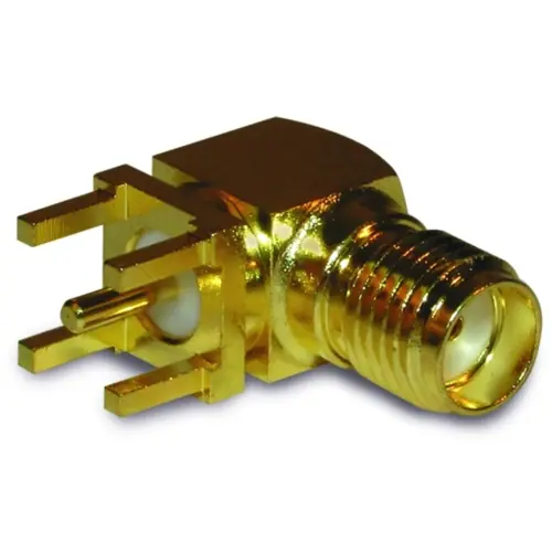 Heißes Angebot SMA Einbaubuchse 50 Ω, Lötanschluss, abgewinkelt, 132136