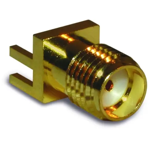 Highlight SMA Einbaubuchse 50 Ω, Lötanschluss, gerade, 132322