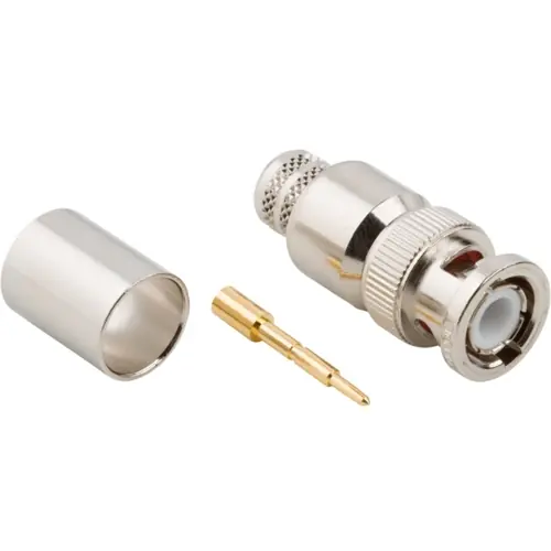 Begrenztes Angebot BNC Stecker 50 Ω, LMR-400, Belden 8214, Belden 9913, Crimpanschluss, gerade, 031-5998-RFX