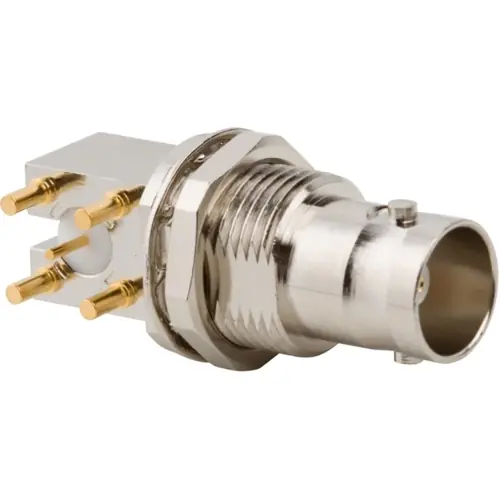 BNC Einbaubuchse 75 Ω, Lötanschluss, abgewinkelt, 031-70221 Garantierte Lieferung