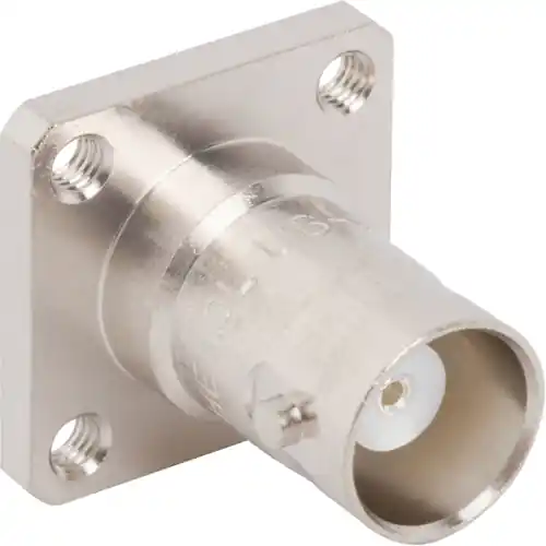 Preiswert BNC Flanschbuchse 50 Ω, Lötanschluss, gerade, 031-203