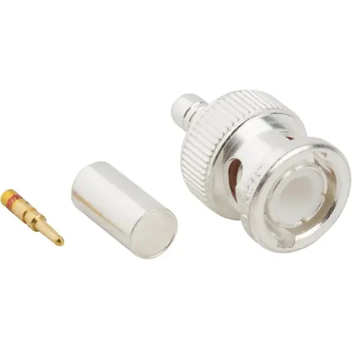 Garantierte Lieferung BNC Stecker 50 Ω, RG-142, RG-223, RG-400, RG-55, Crimpanschluss, gerade, 031-4427