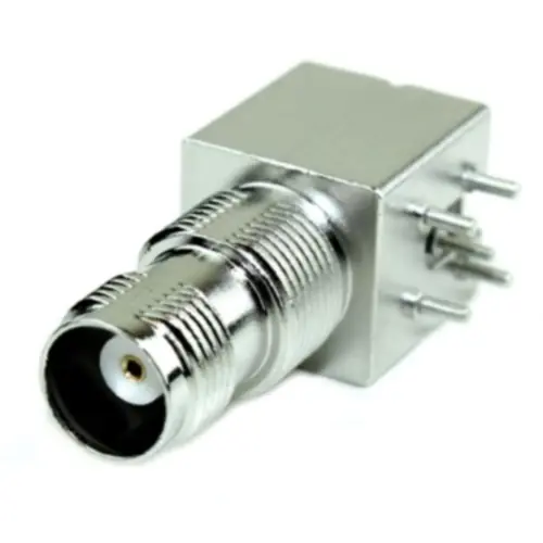 TNC Einbaubuchse 50 Ω, Lötanschluss, abgewinkelt, 031-5660 Neu